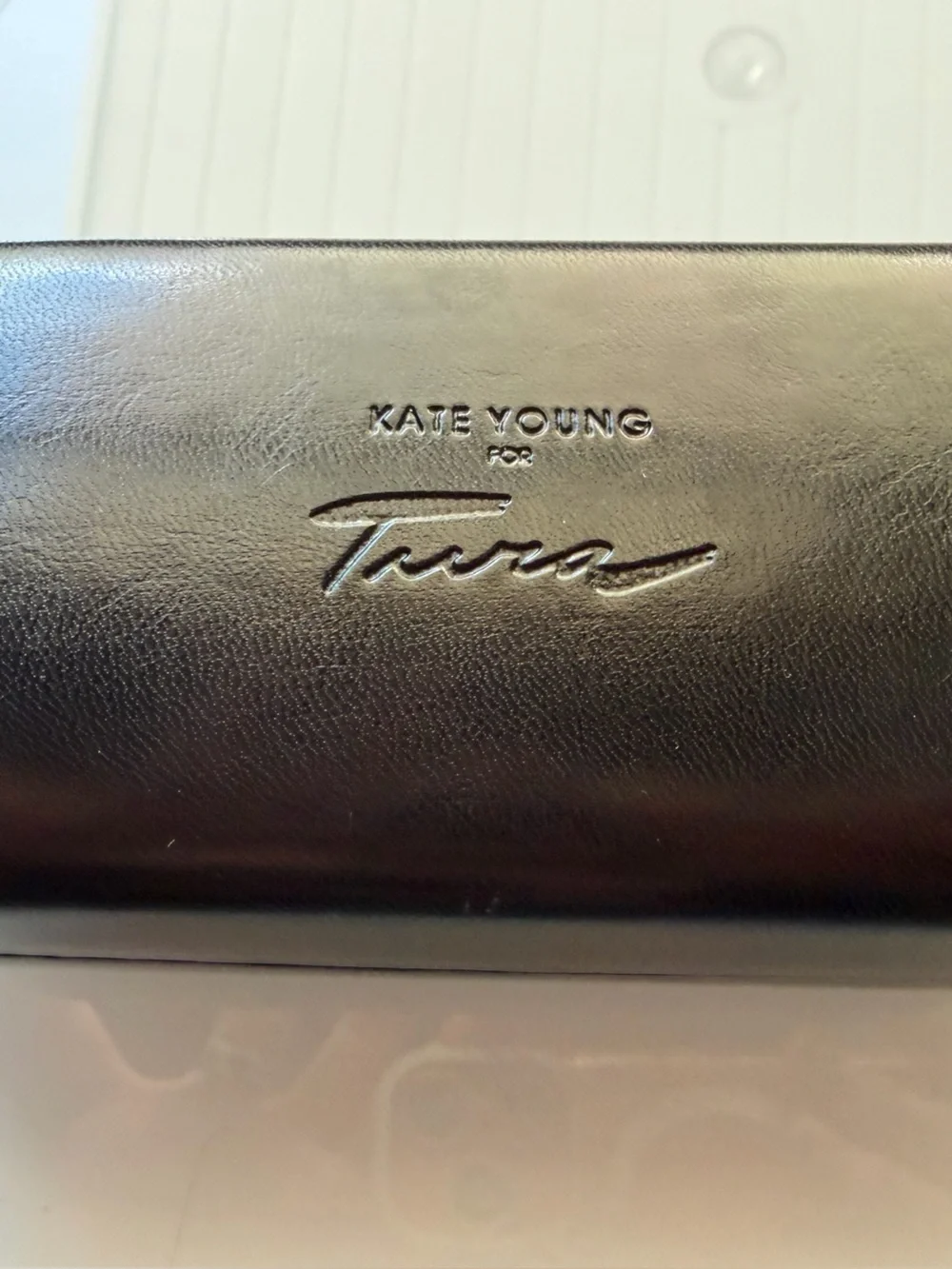 Kate Young for Tura Black Oversized Gradient Lens Sunglasses w/Case